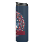 Personalisiert Niedliche Weihnachten Kawaii Fox Do Thermosbecher (Nach rechts gedreht)