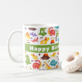 Personalisiert Niedlicher Dinosaurier Kaffeetasse