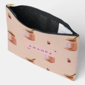 Personalisiert Niedlicher Jam Jar Pattern Zubehörtasche (Offen)