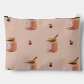 Personalisiert Niedlicher Jam Jar Pattern Zubehörtasche (Rückseite)