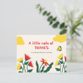 Personalisiert - Niedlicher persönlicher Dank Postkarte (Stehend Vorderseite)