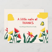 Personalisiert - Niedlicher persönlicher Dank Postkarte (Vorne/Hinten)