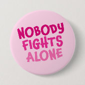 Personalisiert niemand kämpft allein button (Vorderseite)