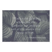 Personalisiert Nietzsche Hosta Blätter Poster (Vorderseite)