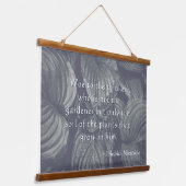 Personalisiert Nietzsche Hosta Blätter Wandteppich Mit Holzrahmen (Gewinkelt)