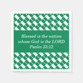 Personalisiert NIGERIA FLAG Christlich Serviette (Vorderseite)