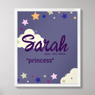 Personalisiert Night Sky Poster - Dreamy Lila