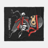 Personalisiert Ninja Fleece Blanket (Vorderseite (Horizontal))