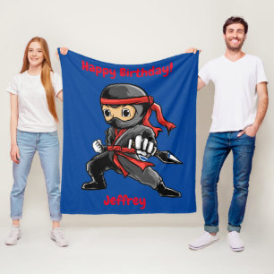 Personalisiert Ninja Fleece Blanket
