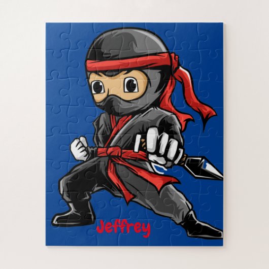 Personalisiert Ninja Puzzle (Vertikal)