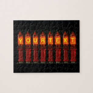 Personalisiert Nixie Tubes Puzzle