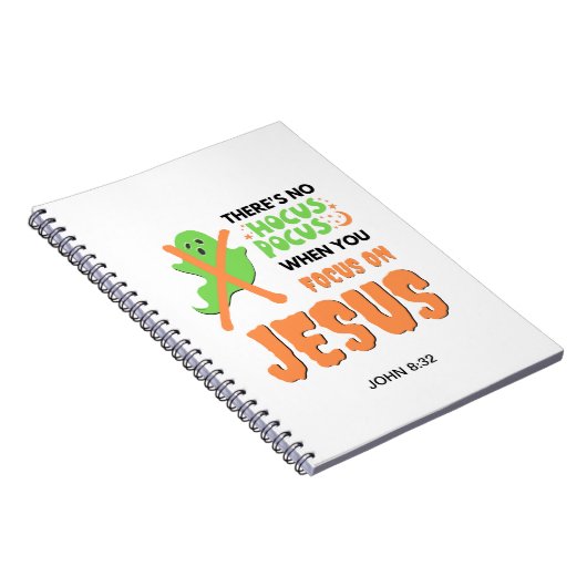 Personalisiert NO HOCUS POCUS Christliches Hallowe Notizblock (Rechte Seite)