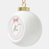 Personalisiert Nora Baby Girl Kinderzimmer Bow&Gin Keramik Kugel-Ornament (Rechts)