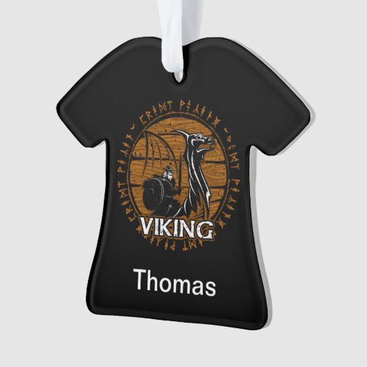 Personalisiert Not leidende Viking Berserker Raide Ornament (Vorderseite)