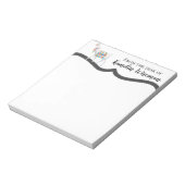 Personalisiert Notepad Boho Llama Bohemisch Cacti Notizblock (Rotiert)