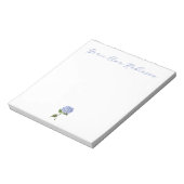 Personalisiert Notepad Classy Hydrangea Notizblock (Rotiert)