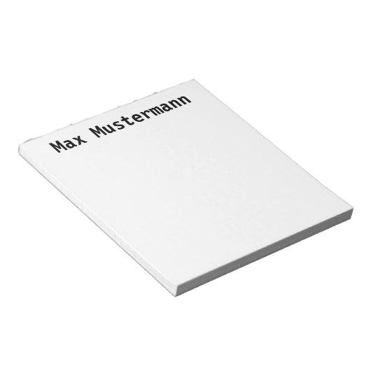 personalisiert notizblock (angewinkelt)