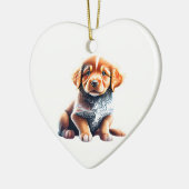 Personalisiert Nova Scotia Duck Tolling Retriever Keramik Ornament (Links)