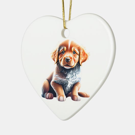 Personalisiert Nova Scotia Duck Tolling Retriever Keramik Ornament (Links)