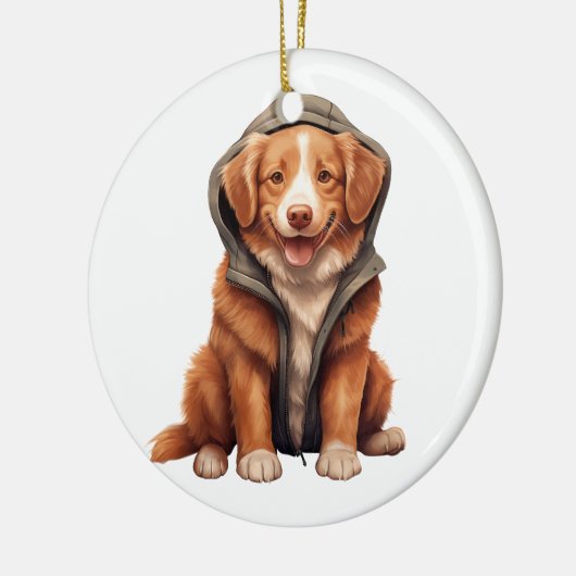 Personalisiert Novia Scotia Duck Tolling Retriever Keramik Ornament (Links)