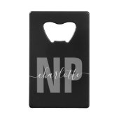 Personalisiert NP Nurse Practitioner Abschluss Chi Geldbeutel Flaschenöffner (Rückseite)