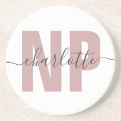 Personalisiert NP Nurse Practitioner Abschluss Chi Getränkeuntersetzer (Vorne)