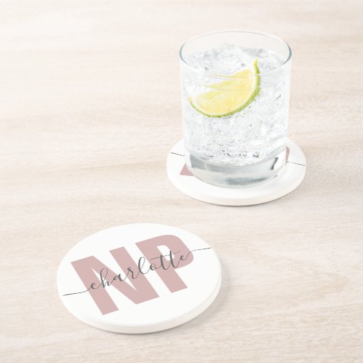 Personalisiert NP Nurse Practitioner Abschluss Chi Getränkeuntersetzer (Seite)