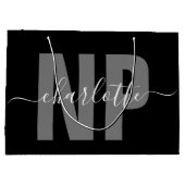 Personalisiert NP Nurse Practitioner Abschluss Chi Große Geschenktüte (Rückseite)