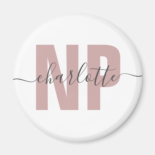 Personalisiert NP Nurse Practitioner Abschluss Chi Magnet (Vorne)