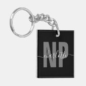 Personalisiert NP Nurse Practitioner Abschluss Chi Schlüsselanhänger (Vorderseite links)