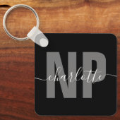 Personalisiert NP Nurse Practitioner Abschluss Chi Schlüsselanhänger (Vorderseite)