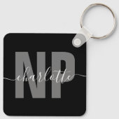 Personalisiert NP Nurse Practitioner Abschluss Chi Schlüsselanhänger (Rückseite)