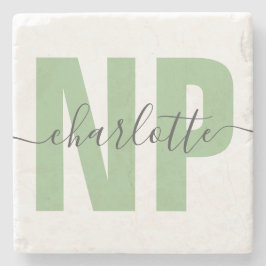 Personalisiert NP Nurse Practitioner Abschluss Chi Steinuntersetzer