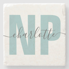 Personalisiert NP Nurse Practitioner Abschluss Chi Steinuntersetzer
