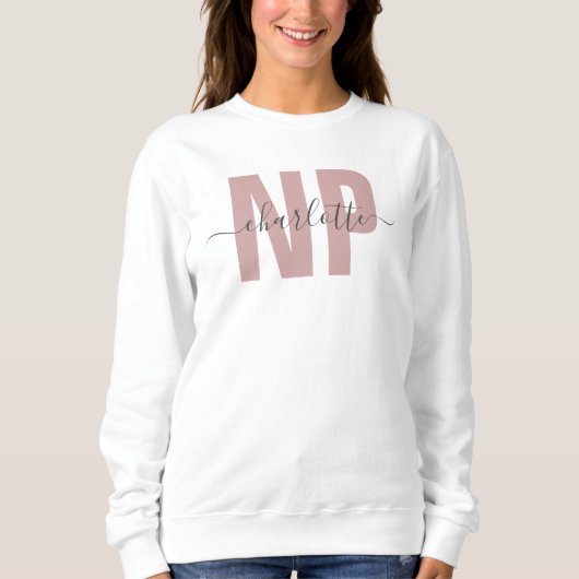 Personalisiert NP Nurse Practitioner Abschluss Chi Sweatshirt (Vorderseite)