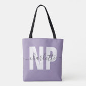 Personalisiert NP Nurse Practitioner Abschluss Chi Tasche (Rückseite)