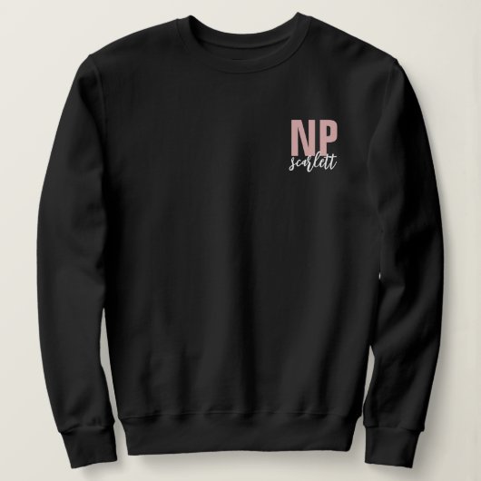 Personalisiert NP Nurse Practitioner Abschluss Sweatshirt (Design vorne)