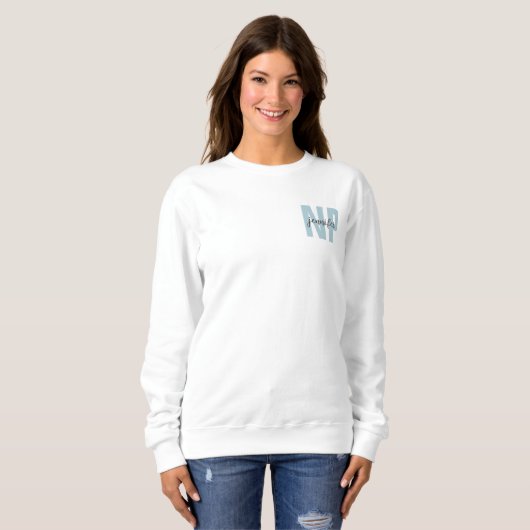 Personalisiert NP Nurse Practitioner Abschluss Sweatshirt (Vorne ganz)