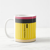 Personalisiert Nr. 2 Bleistift-Lehrer Spaß Kaffeetasse (Links)