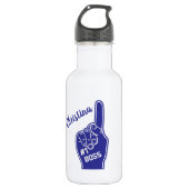 Personalisiert Nummer Eins Boss Foam Finger Edelstahlflasche (Vorderseite)