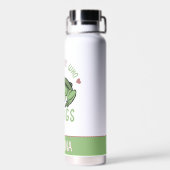 Personalisiert Nur ein Mädchen, das Frösche Lieben Trinkflasche (Rückseite)