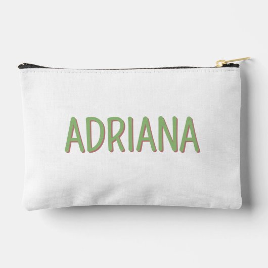 Personalisiert Nur ein Mädchen, das Frösche Lieben Zubehörtasche (Rückseite)