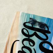 Personalisiert nur ein Mädchen, das Strände Lieben Strandtuch (Beispiel)