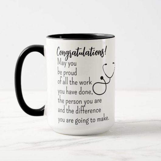 Personalisiert Nurse Abschluss Geschenk für sie, R Tasse (Links)