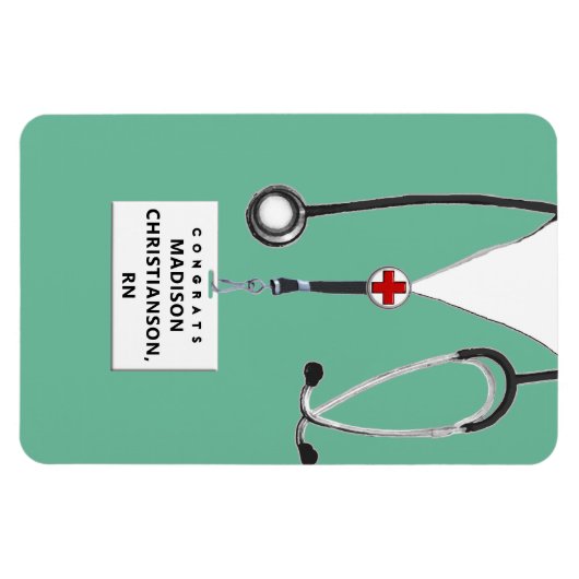 Personalisiert Nurse Abschluss Gift Magnet (Horizontal)