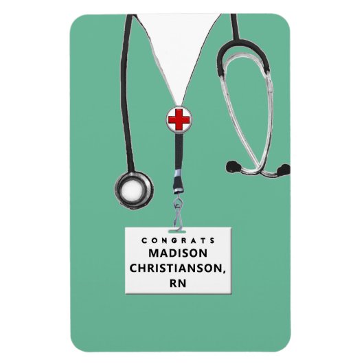 Personalisiert Nurse Abschluss Gift Magnet (Vertikal)