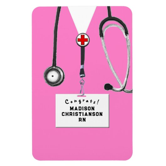 Personalisiert Nurse Abschluss Gift Magnet (Vertikal)