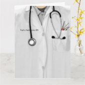 Personalisiert Nurse Abschluss Karte (Gelbe Blume)