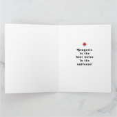 Personalisiert Nurse Abschluss Karte (Innenseite)