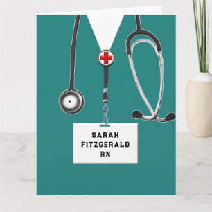 Personalisiert Nurse Abschluss Karte
